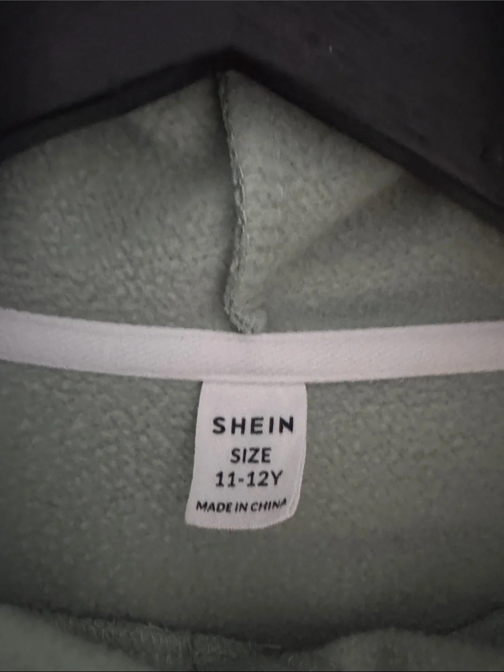SHEIN Mint Green Kids Turtleneck Hoodie